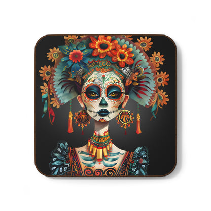 Dia De Los Muertos, Day of The Dead - Hardboard Back Coaster