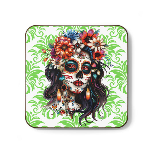 Dia De Los Muertos, Day of The Dead - Hardboard Back Coaster