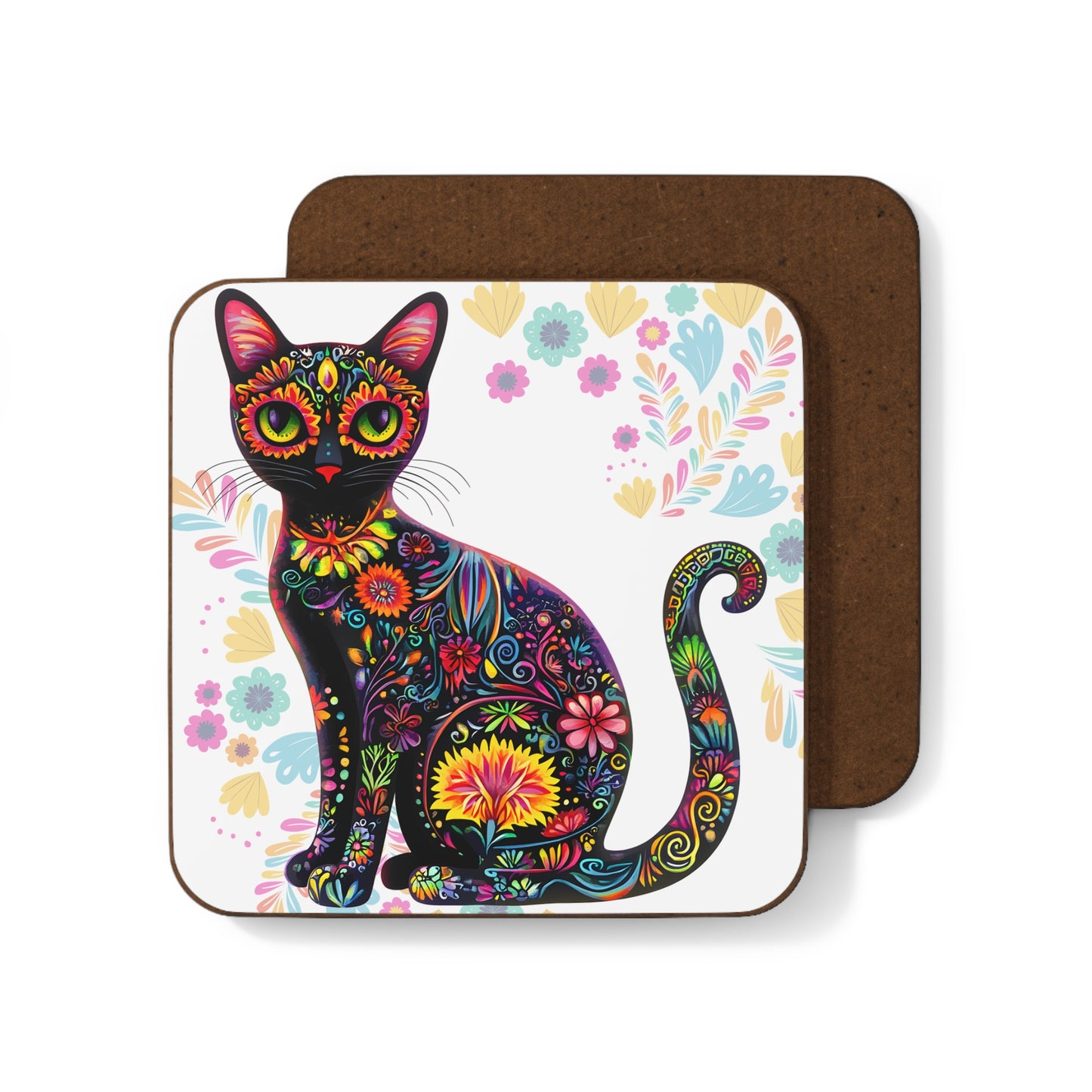 Dia De Los Muertos, Day of The Dead - Hardboard Back Coaster