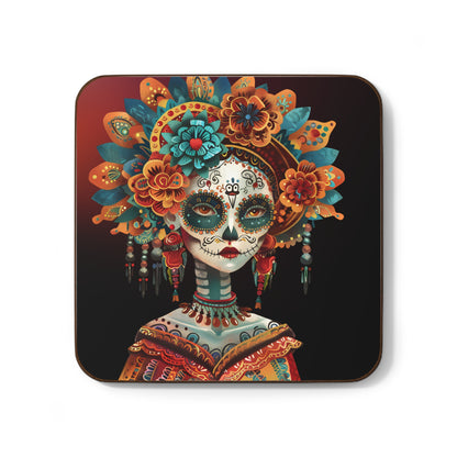 Dia De Los Muertos, Day of The Dead - Hardboard Back Coaster