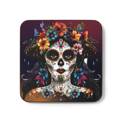 Dia De Los Muertos, Day of The Dead - Hardboard Back Coaster