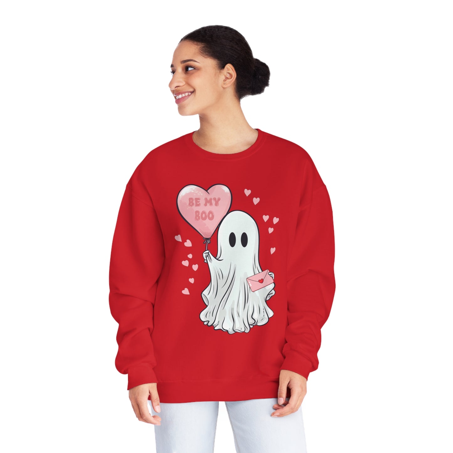 Be My Boo Valentines Day Crewneck Sweatshirt