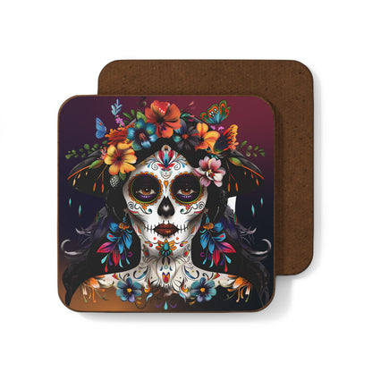 Dia De Los Muertos, Day of The Dead - Hardboard Back Coaster