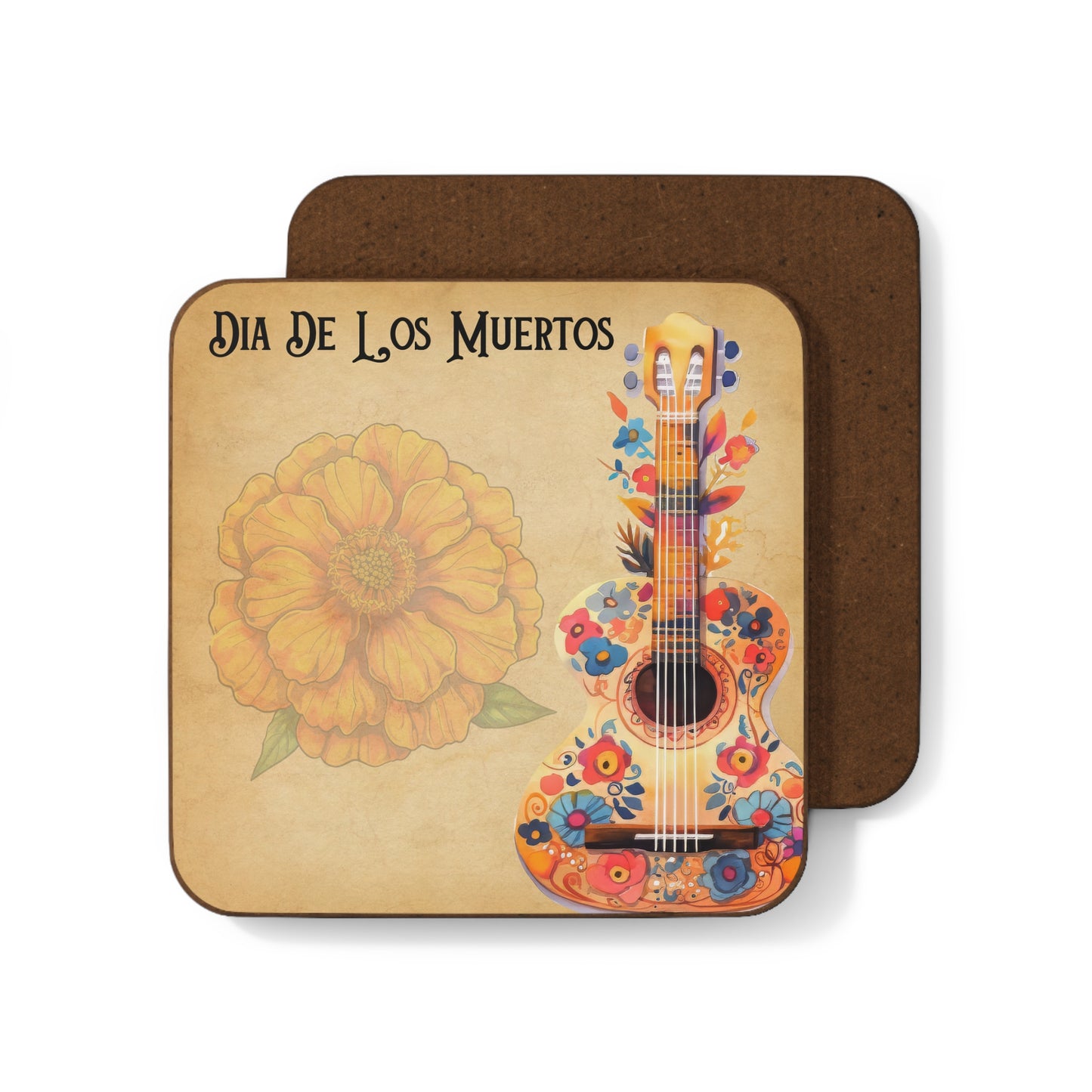 Dia De Los Muertos, Day of The Dead - Hardboard Back Coaster